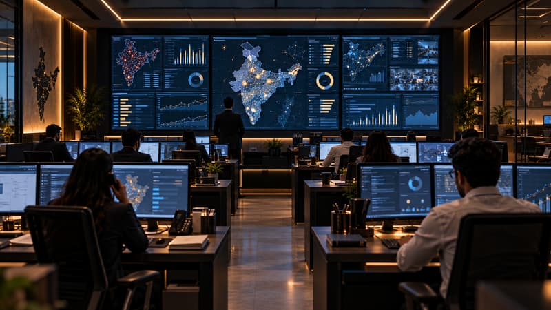 Campaign war room with live dashboards